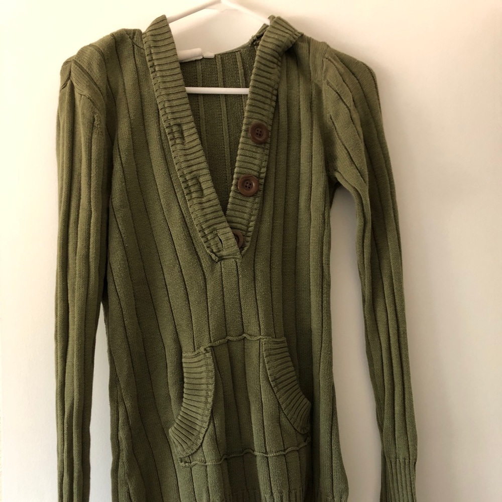 Roxy green hoodie sweater